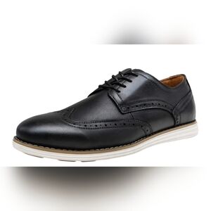 VOSTEY Men's Black Leather Oxford Shoes #474